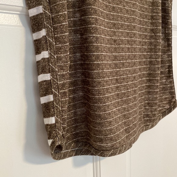 Chico’s striped, cap-sleeve t-shirt. Size 2 (10/L). - Picture 6 of 8